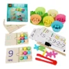 Juego Educativo Montessori Matemáticas Y Colores Infantil