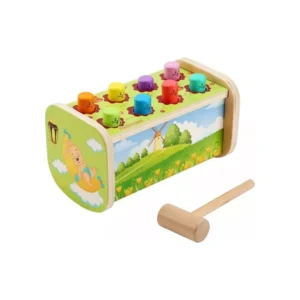 SM-104-01.webp Juguete Didáctico De Madera Pega Topo Martillo