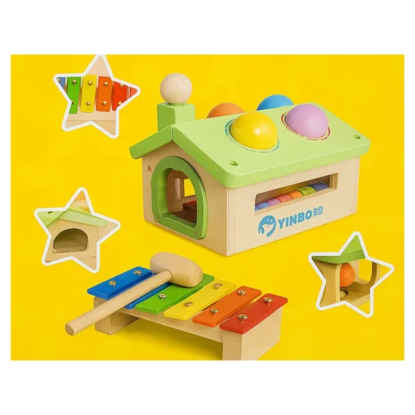 SM-114-02.webp Banco De Golpes Infantil De Madera Xilófono- Didáctico Niños