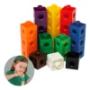 Cubos Multiencaje Unifix 100 Piezas Niños Aprendizaje 10 Col