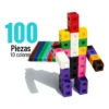 Cubos Multiencaje Unifix 100 Piezas Niños Aprendizaje 10 Col