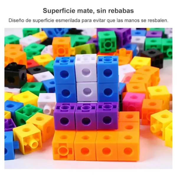 Cubos Multiencaje Unifix 100 Piezas Niños Aprendizaje 10 Col