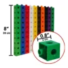 Cubos Multiencaje Unifix 100 Piezas Niños Aprendizaje 10 Col