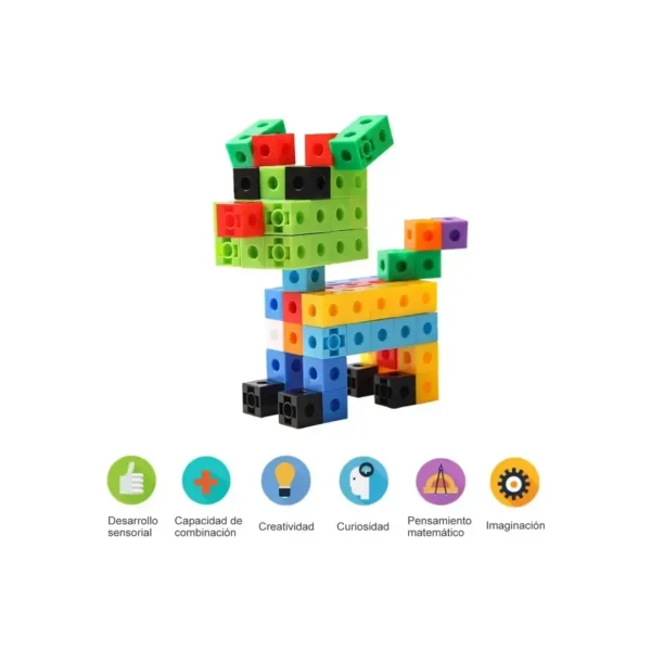 Cubos Multiencaje Unifix 100 Piezas Niños Aprendizaje 10 Col