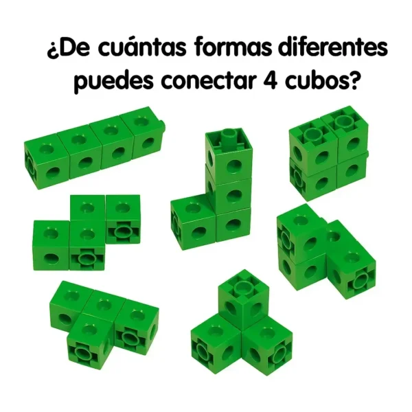 Cubos Multiencaje Unifix 100 Piezas Niños Aprendizaje 10 Col