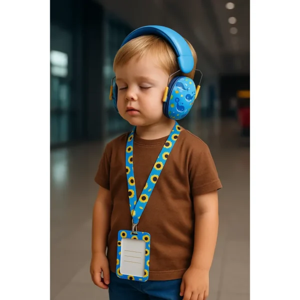 Portacredencial + Lanyard Sunflower Girasol - Discapacidad