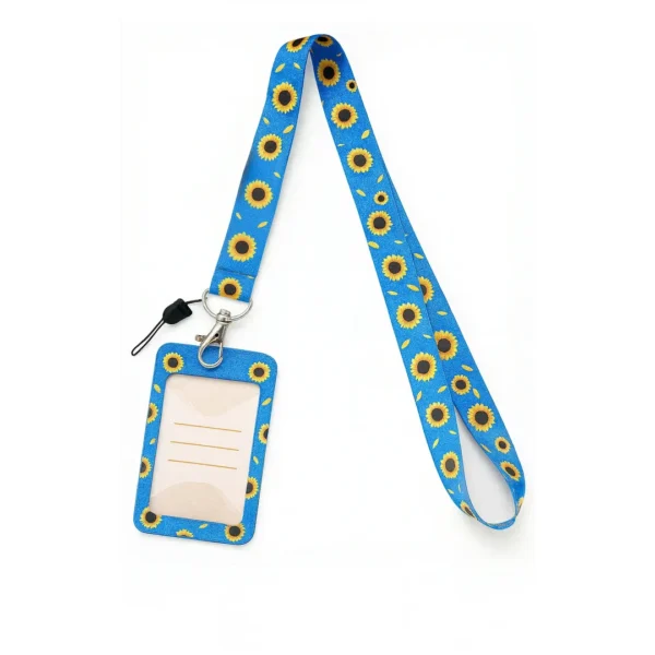 Portacredencial + Lanyard Sunflower Girasol - Discapacidad