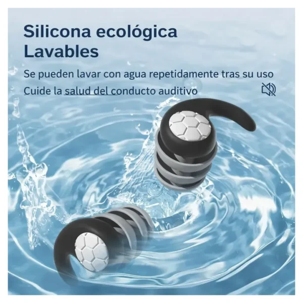 SM-118-07.webp Tapones Auditivos Silicona Reutilizables Suave Cancelacion