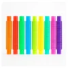 Tubos Sensoriales Flexibles Pop Tubes Antiestrés X10