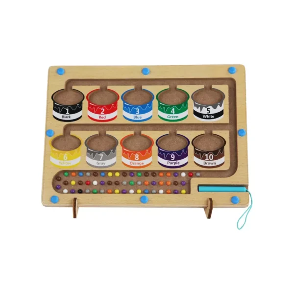 Tablero De Aprendizaje Magnético De Colores Y Números Montes
