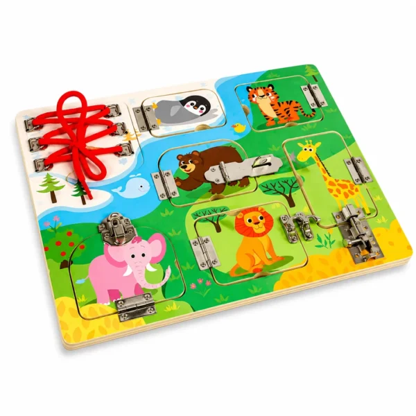 Tablero Sensorial Busy Board Montessori Actividades Niños