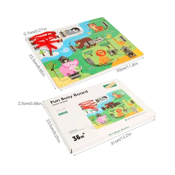 Tablero Sensorial Busy Board Montessori Actividades Niños