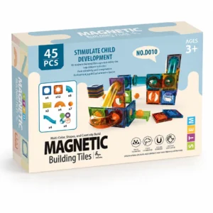 Bloques Magnéticos Montessori Construcción Educativa 45 Pcs