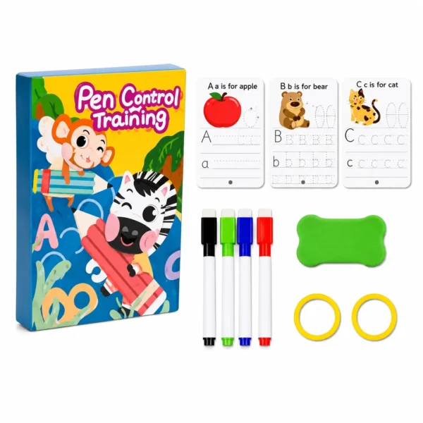 Libro Reutilizable Grafomotricidad Montessori Infantil Cebra