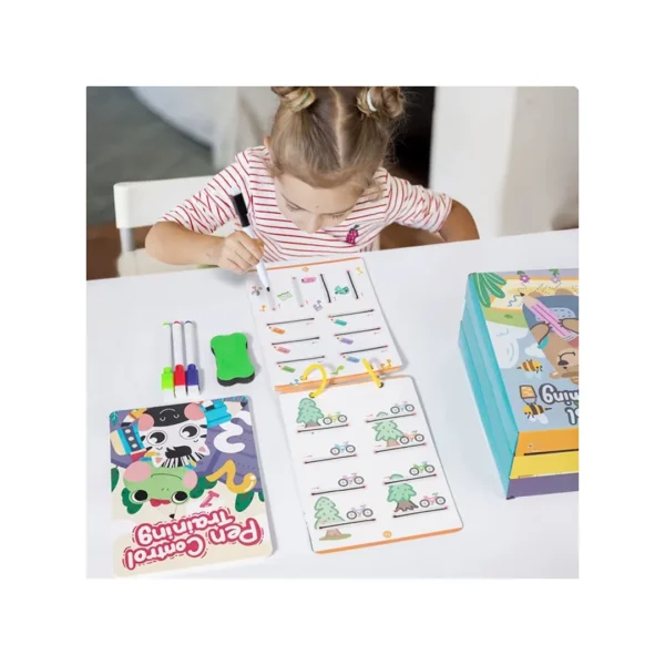 Libro Reutilizable Grafomotricidad Montessori Infantil Elefante