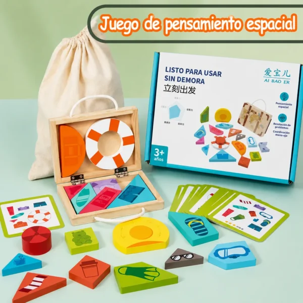 Juego Sensorial Montessori Lógica y Pensamiento Viajamos