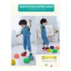 Pelota Mini Bosu Erizo Sensorial Para Niños Con Cea Azul