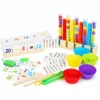 Juego Matemático Montessori Cuentas y Números Madera