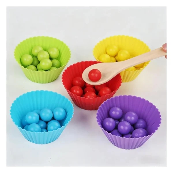 Juego Matemático Montessori Cuentas y Números Madera
