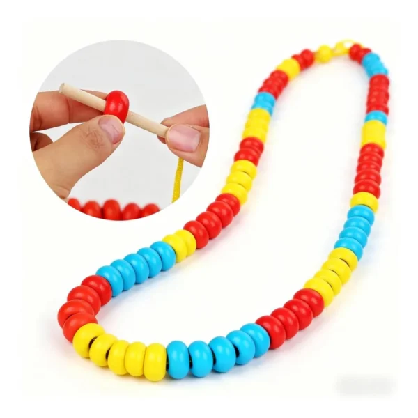 Juego Matemático Montessori Cuentas y Números Madera
