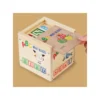Caja de Madera Cubos Montessori Letras y Números Educativos