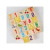 Caja de Madera Cubos Montessori Letras y Números Educativos