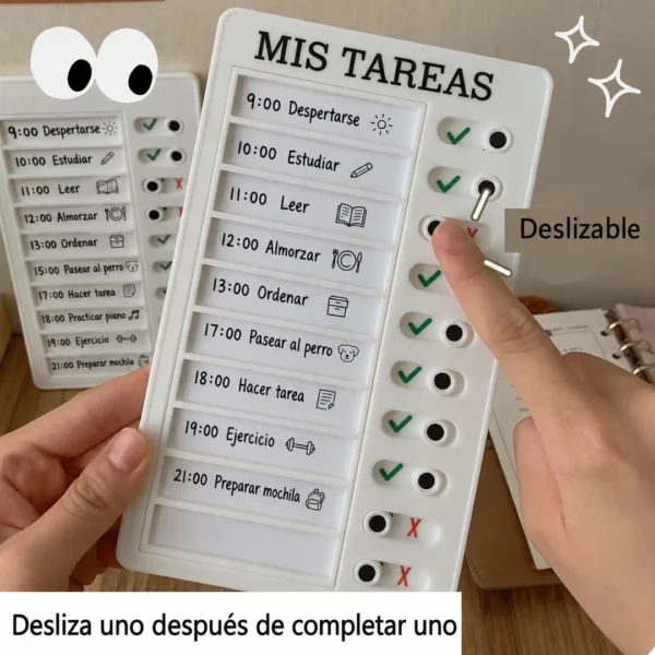 Tabla Montessori Rutinas y Tareas Infantil Reutilizable