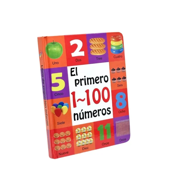 Libro Infantil Mis Primeros 100 Números Educativo Tapa Dura